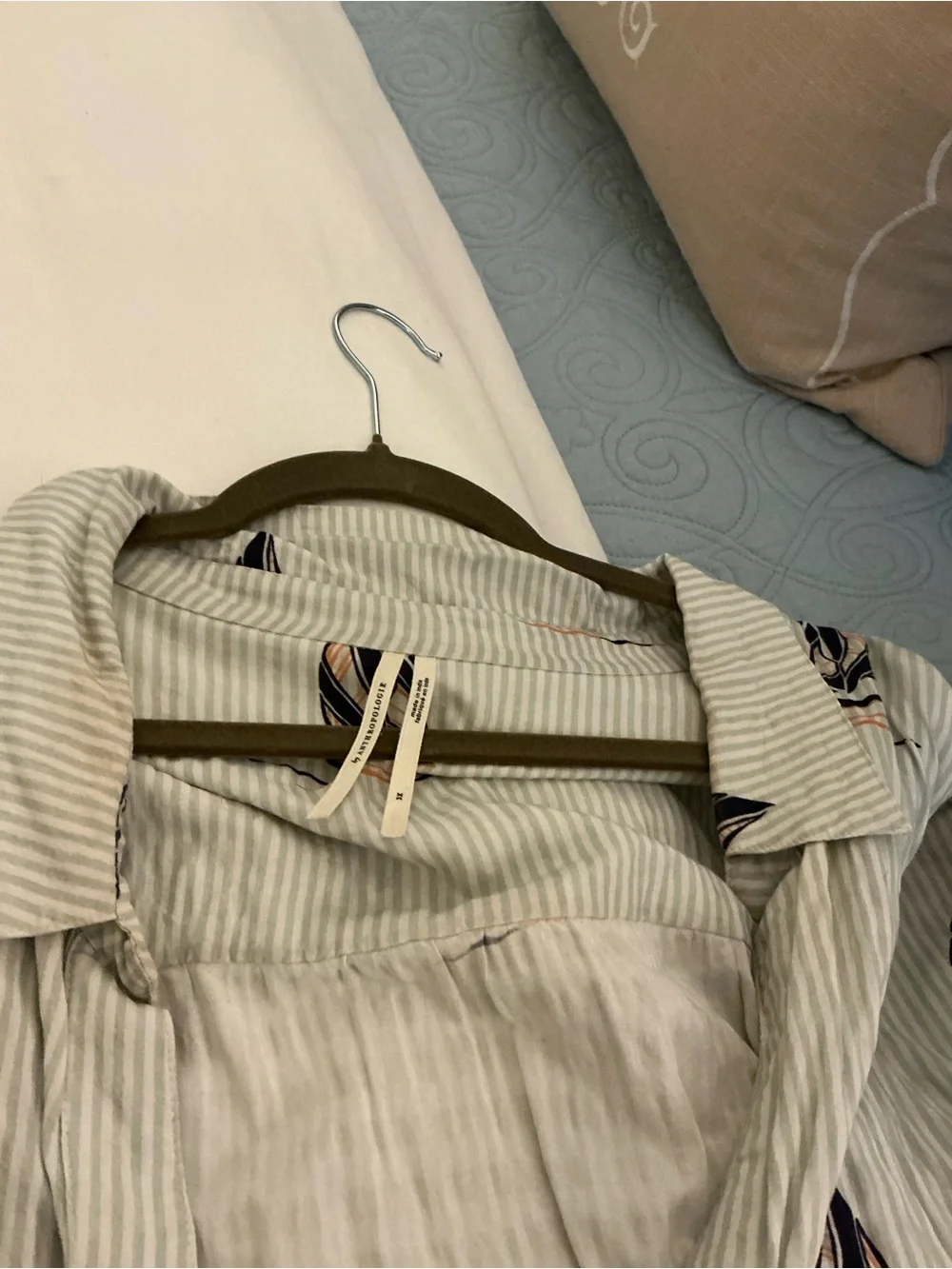 Anthropologie Carolita Light Blue Sailboat-Print Maxi Dress - Picture 2 of 3
